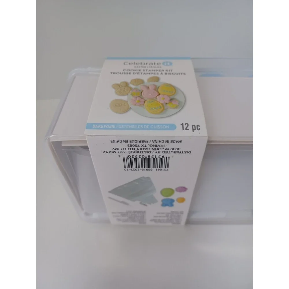 NEW Celebrate It Easter Cookie Stamper Kit‎ Bakeware 12 PC